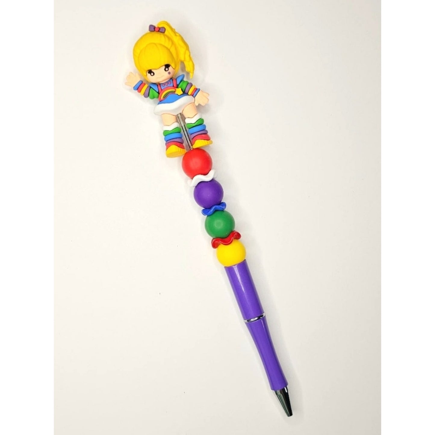 Rainbow Brite Beaded Pen