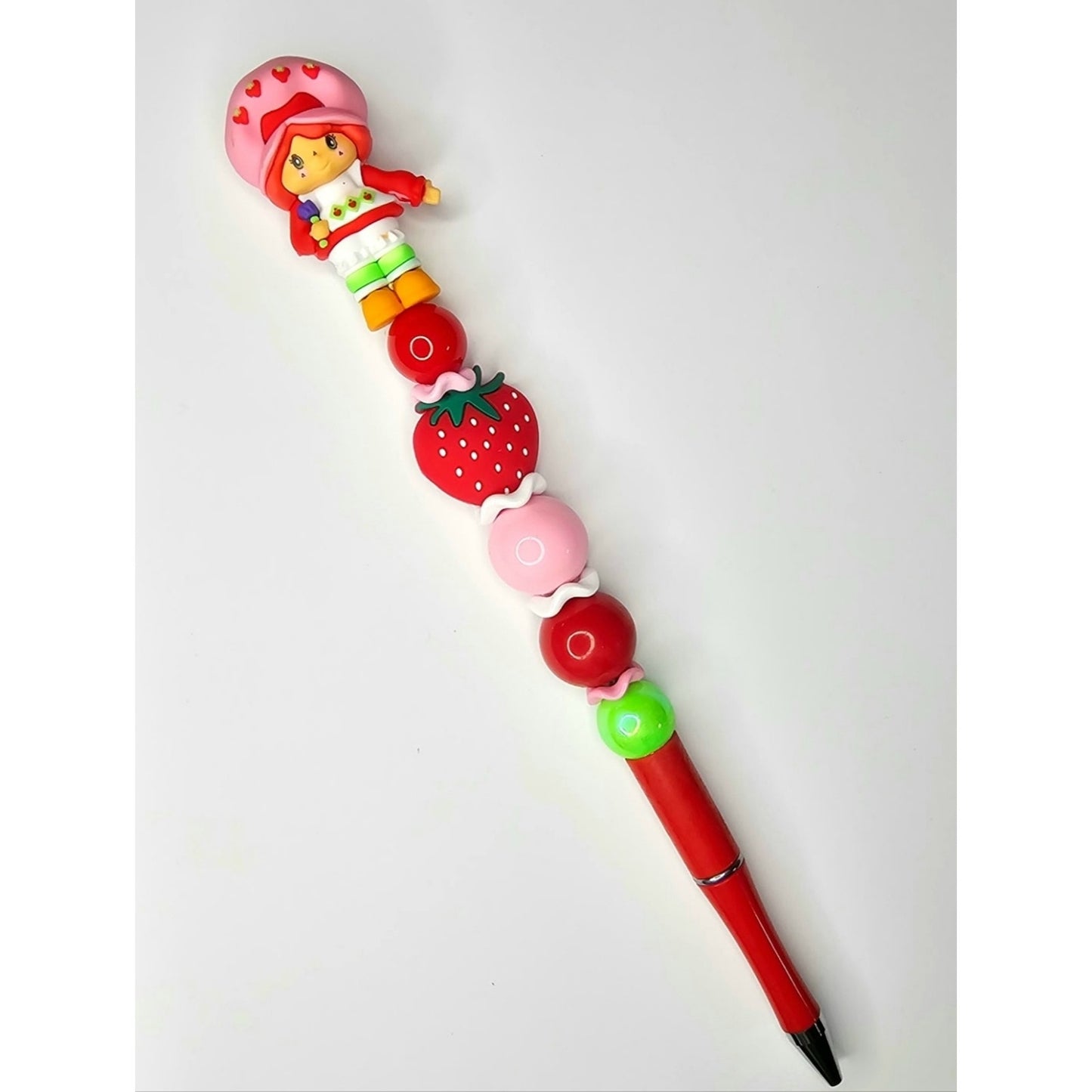 Strawberry Shortcake Beaded Pen