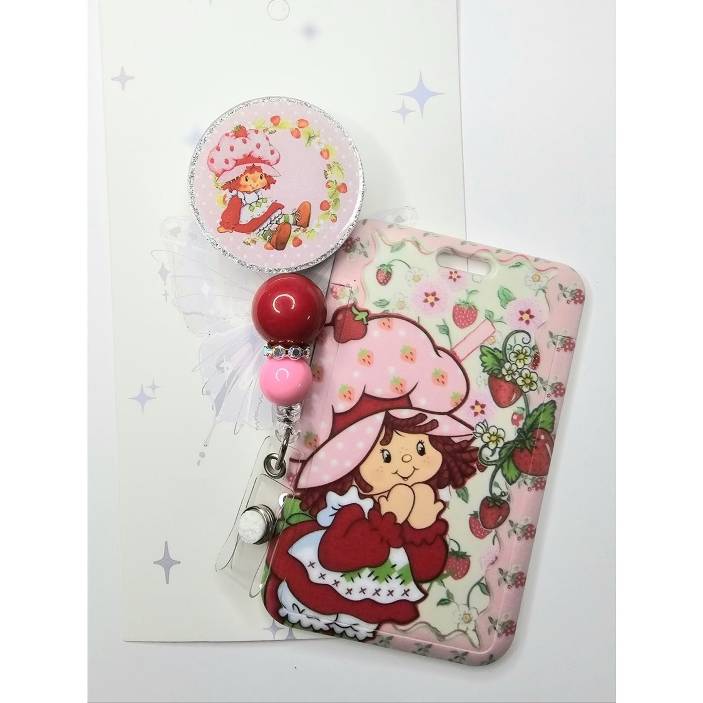 Strawberry Shortcake Badge Reel & ID Holder